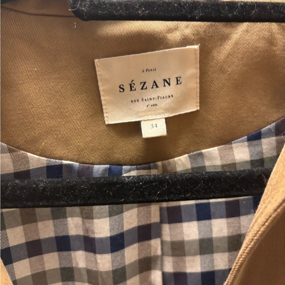 Sezane Clyde Coat Camel - Size 34 - Picture 5 of 5